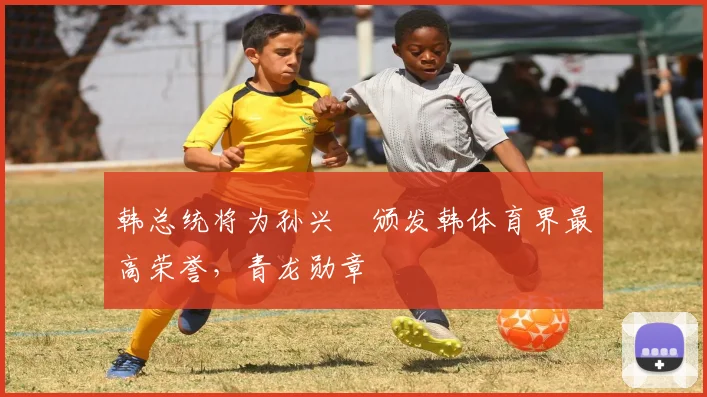 韩总统将为孙兴慜颁发韩体育界最高荣誉，青龙勋章